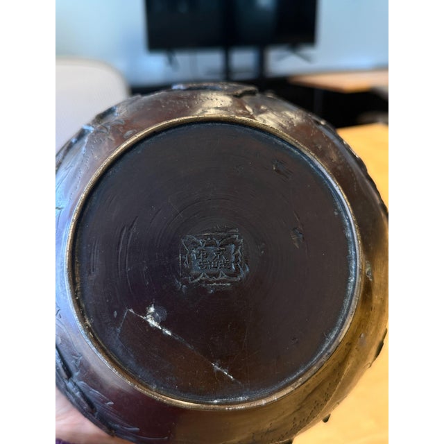 19th Century Japanese Bronze Planters Jardinieres - A Pair For Sale - Image 10 of 13