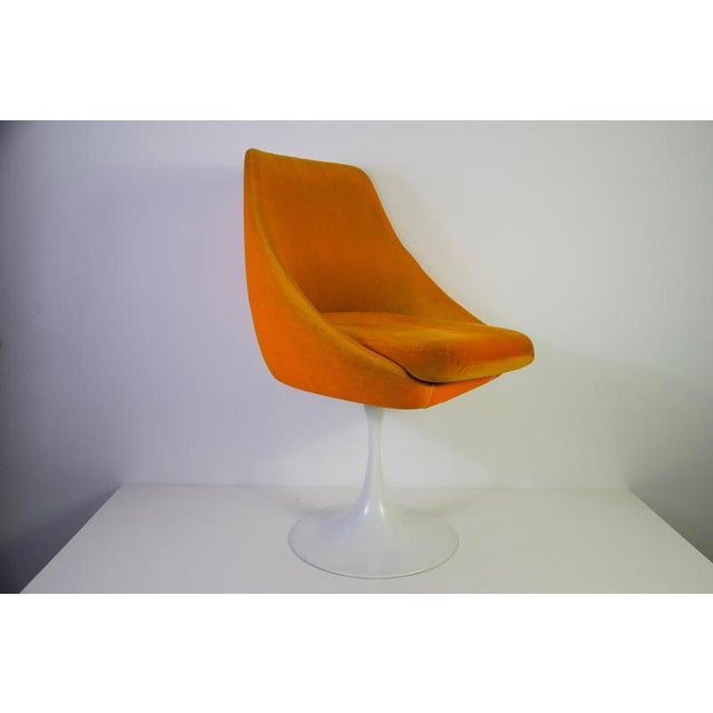 Orange Tulip Armchairs in the style of Knoll, 1970s For Sale - Image 3 of 13
