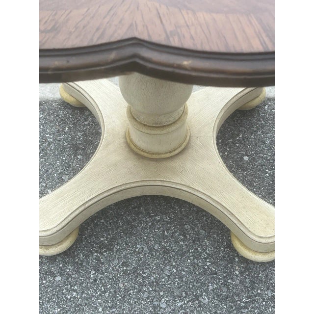 1980s Vintage Drexel Heritage French Country Quatrefoil End Tables For Sale - Image 5 of 9