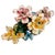 Italian Mid 20th Century Capodimonte Oblong Flower Basket Topiary For Sale - Image 3 of 12