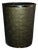 Vintage Brass and Gold Tone Quilted Oval Wastebasket Trash Can For Sale