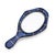 Antique 20th Century Continental Silver & Lapis Lazuli Mounted Miniature Mirror, 1900 For Sale - Image 9 of 9