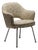 Model 71 Dining Chair in Green-Yellow Pierre Frey Fabric by Eero Saarinen for Knoll, 1960s For Sale