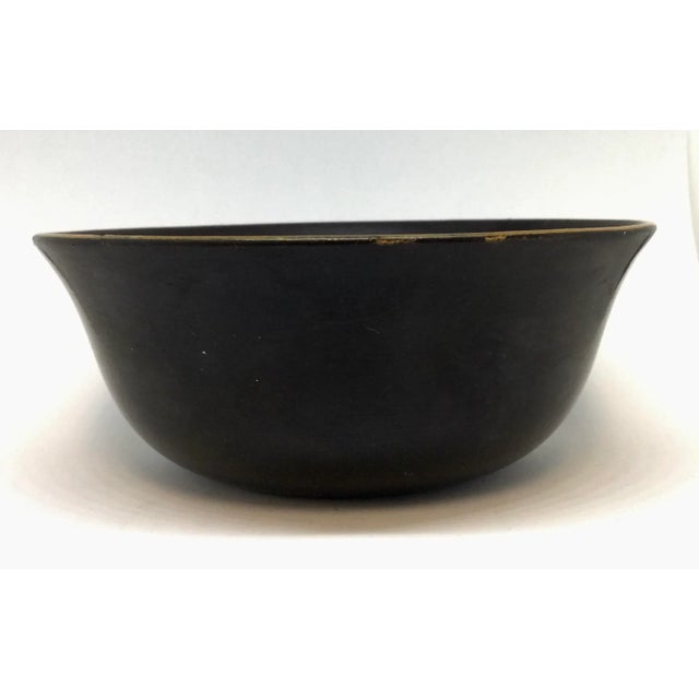 Vintage Japanese Guild Gold Hand Painted Lacquer Bowl For Sale - Image 11 of 13