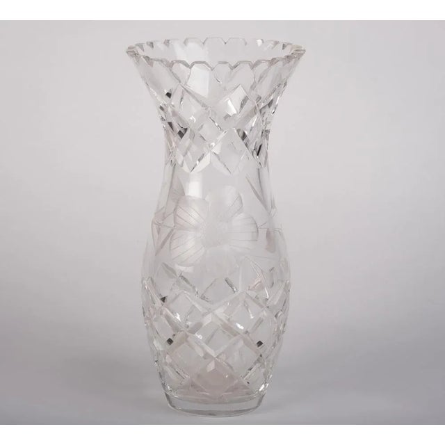 Mid-Century Modern Mid-Century Danish Crystal Vase, 1960s For Sale - Image 3 of 9