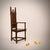 Early Medieval Carved Wooden Armchair, France, 1900s, in Good conditions. Designed 1890 to 1919