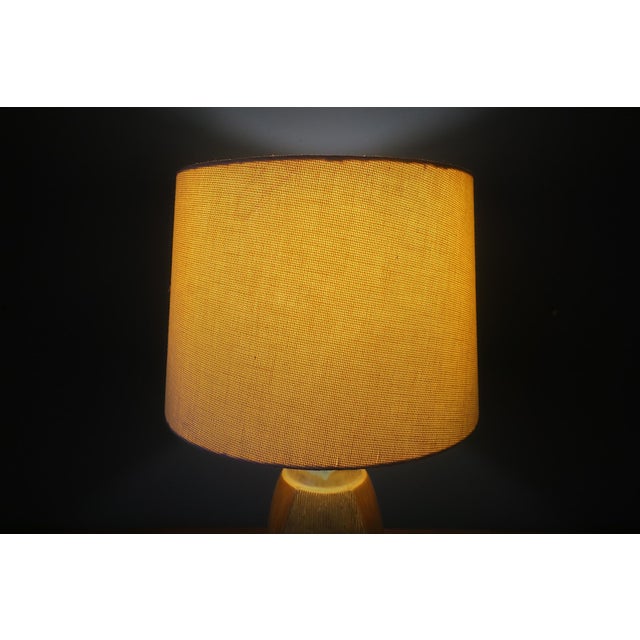 Textile Ceramic Table Lamp by Michael Andersen and Son, 1960s For Sale - Image 7 of 14