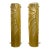 Pair of Murano Gold Tube Sconces For Sale