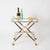 Cesare Lacca Mid-Century Modern Bar Cart in Brass and Wood by Cesare Lacca, Italy, 1950s For Sale - Image 4 of 14