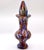 Exquisite mid-century Italian hand-blown art glass perfume bottle / mini decorative cruet, completely adorned in a...