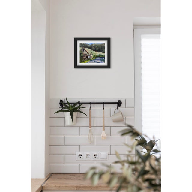 Quiet Places & Farm Views — Rose Barn, Morgan Hill Original oil painting by L. Haas, 10 x 8 in unframed gessoed masonite...