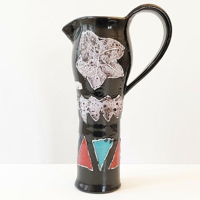 Vintage French Ceramic Pitcher, 1960s For Sale - Image 9 of 9