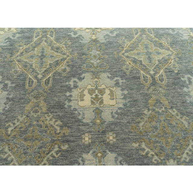 Turkish Oushak Rug 9'4" x 12'7" For Sale - Image 4 of 4