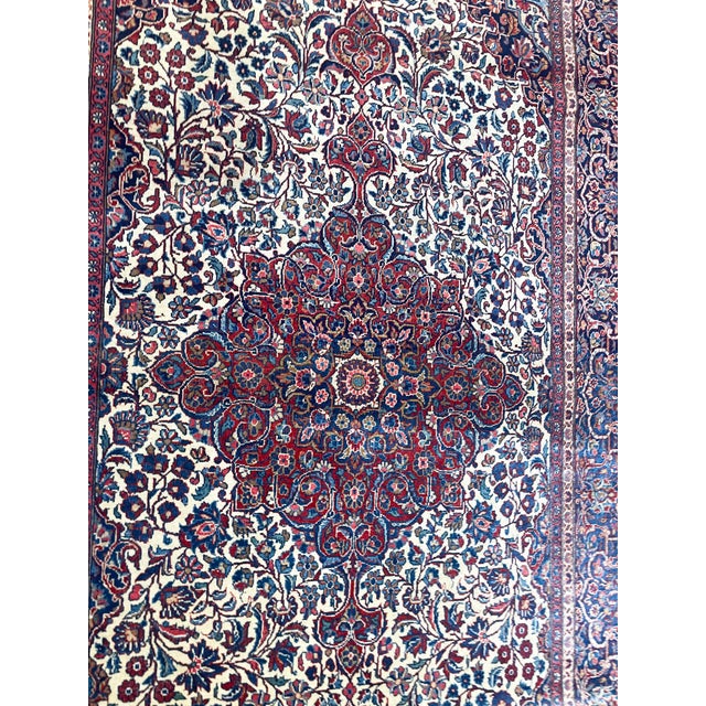 Antique Persian Dabir Kashan Rug For Sale - Image 4 of 8
