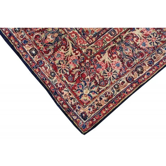 Traditional Antique Saruk Rug Size 8'5"x11'7" For Sale - Image 3 of 5