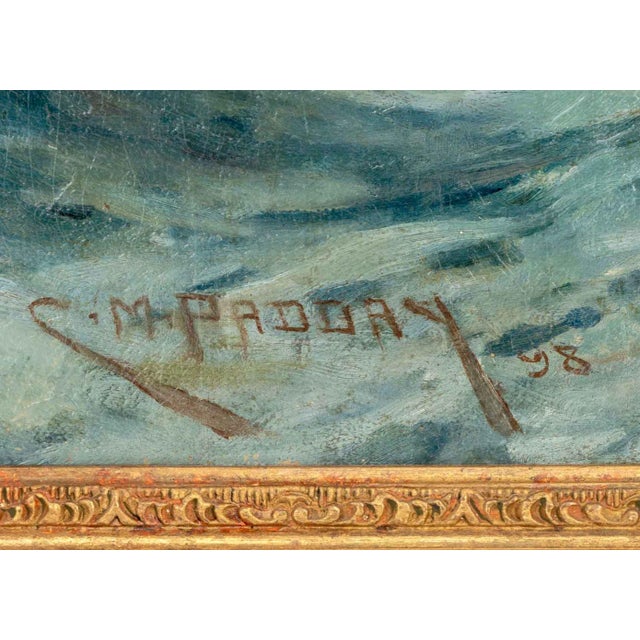 Textile Charles Murray Padday Pilot Boat Crew Oil, 1898 For Sale - Image 7 of 9