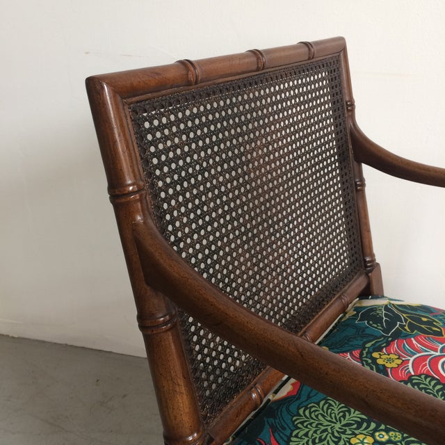 Vintage Faux Bamboo Accent Chair Chairish