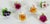 Beautiful set of (6) six English bone china place card holders. Hand made in England in a variety of pink, yellow and...