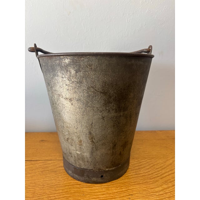 Vintage English Dairy Bucket For Sale - Image 4 of 9