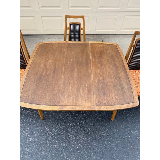 Drexel 1960s Mid-Century Modern Drexel Heritage Meridian Dining Set - 6 Piece For Sale - Image 4 of 12
