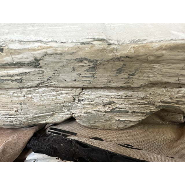 Pair Large Plaster Faux Driftwood Architectural Festoons, Wall Mount Swags- Seashell Motif For Sale - Image 11 of 13