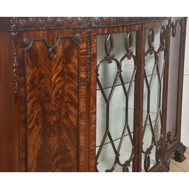 Chippendale Revival Mahogany Display Cabinet, 1890s For Sale - Image 14 of 16
