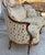 Early 20th Century Antique Victorian Walnut Serpentine Cream Floral Upholstered Sofa For Sale - Image 5 of 11