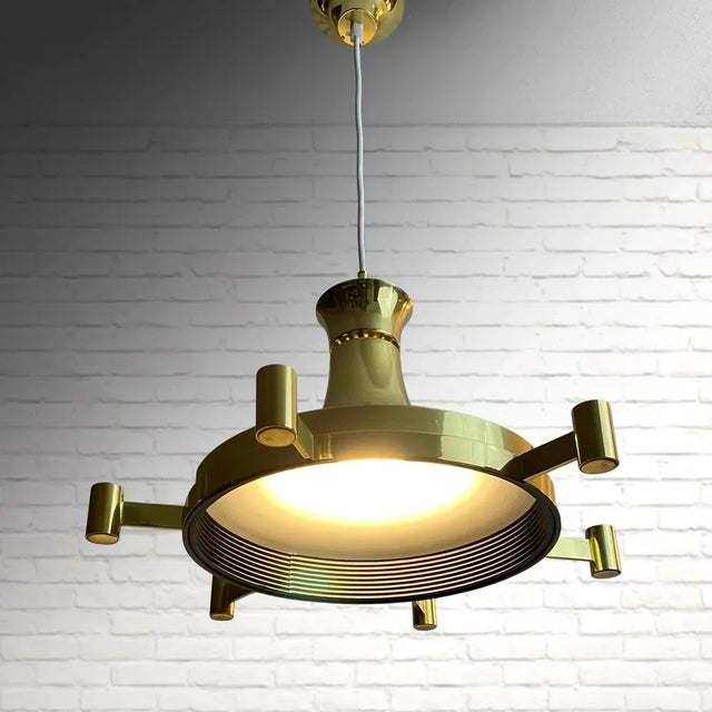 1960s Mid-Century Modern Pendant Lamps from Fagerhults Belysning, Sweden, 1960s, Set of 2 For Sale - Image 5 of 9