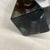 1960s Vintage Murano Sommerso Art Glass Block Vase Dark Grey Cased in Clear For Sale - Image 5 of 5