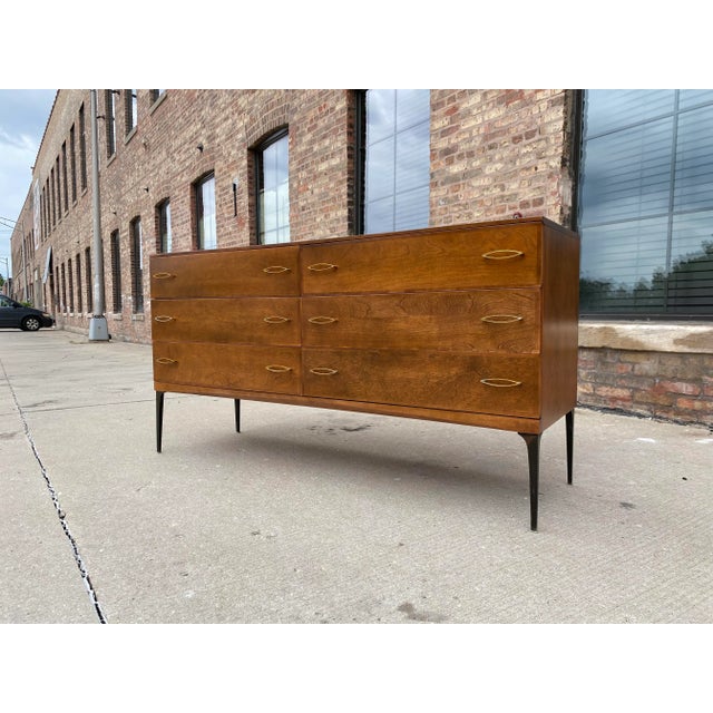 Heywood Wakefield Contessa Series Lowboy Dresser For Sale - Image 9 of 11