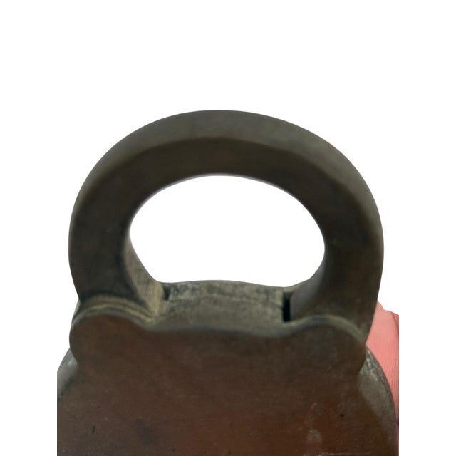 Brass Vintage Eagle Lock Company Brass Padlock Terryville Ct Usa Six Levers No Key For Sale - Image 8 of 12