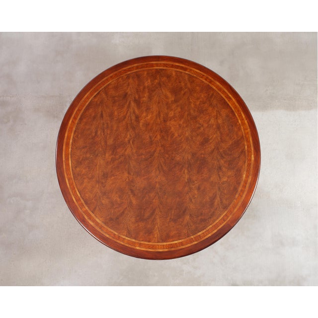 French Provincial Theodore Alexander "Brooksby Nicolet" Round Dining Table For Sale - Image 3 of 18