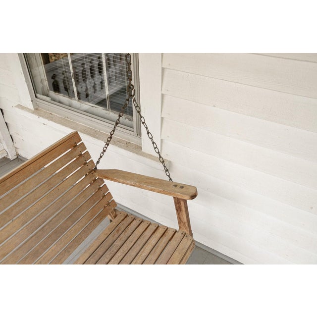 Early 21st Century A Classic Teak Porch Swing For Sale - Image 5 of 10