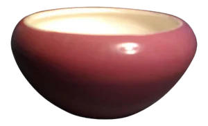 19th Century Chinese Porcelain with Pink Coral Monochrome Glaze Bowl or Low Vase