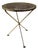 1960s Italian Gold Gilt Folding Mosaic Side Drink Table | Handcrafted Glass Tile Top | Hollywood Regency For Sale