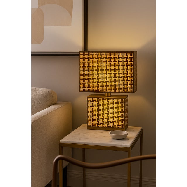 Not Yet Made - Made To Order Italian Sculptural Andromeda Table Lamp in Burnished Metal For Sale - Image 5 of 6
