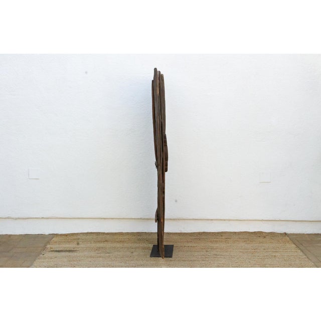 Authentic Relief Carving Nupe Door For Sale - Image 4 of 8