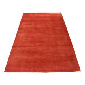 Gabbeh Rug 5’9” X 7’10” Red Wool Contemporary Hand-Knotted Carpet