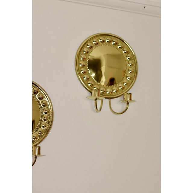 1970s Swedish Brass Sconces, 1973, Set of 2 For Sale - Image 5 of 11
