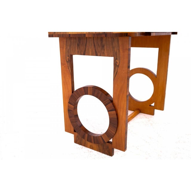 Wood Art Deco Dressing Table, Poland, 1930s For Sale - Image 7 of 8