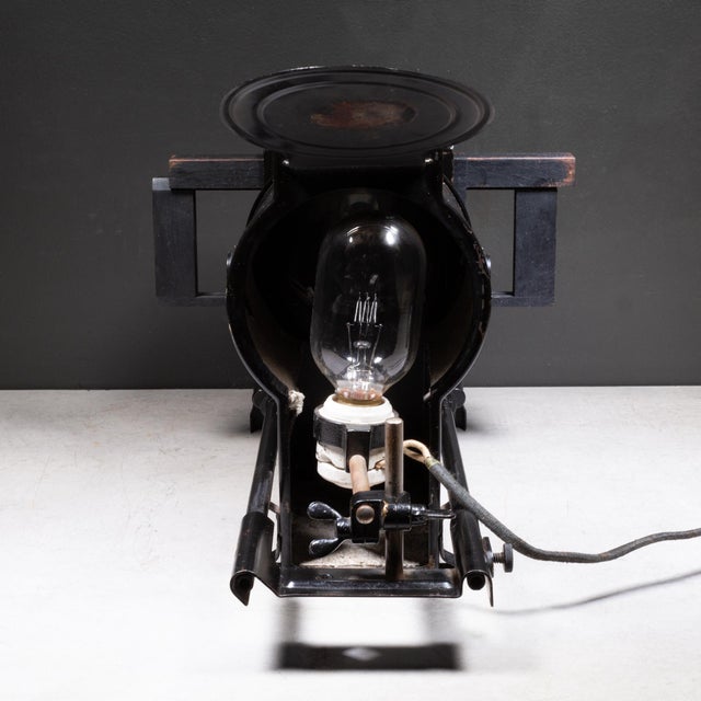 Antique Baush & Lomb Baloptican Magic Lantern Slide Projector and Original Case c.1911 For Sale - Image 14 of 17