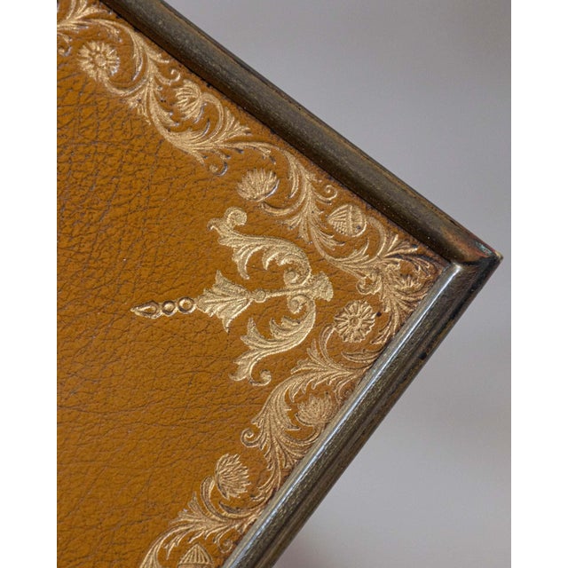 Brown Louis XVI–Style Writing Table by André Mailfert, France, Mid-20th Century For Sale - Image 8 of 13