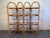Great Rattan shelf with glass inserts.