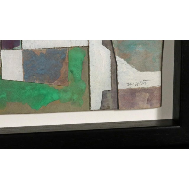 Dynamic Abstraction: Collage Painting by Robert J. Wirth This compelling abstract Collage Painting on board, titled...