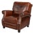 English Club Leather Recliner in Chestnut Brown For Sale