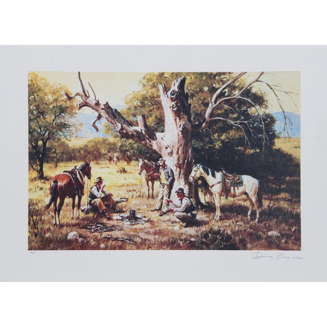 Rustic Duane Bryers, the Posse, Lithograph For Sale - Image 3 of 3