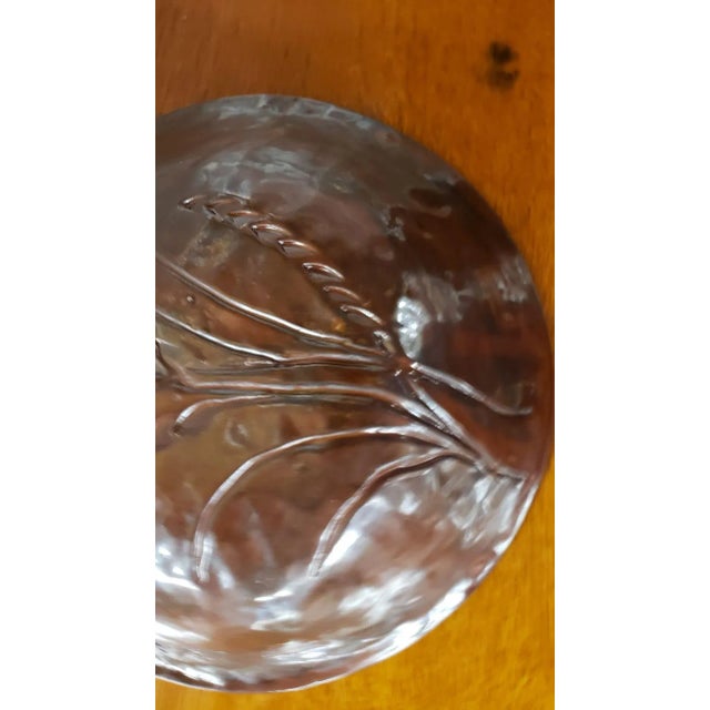 French Circa 1880 French Glazed Redware Shallow Bowl With Wheat Motif For Sale - Image 3 of 10