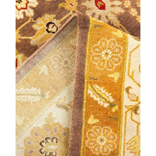 Vintage Moroccan Hand Knotted Wool Area Rug, Brown - 6'2" X 9'2" For Sale In New York - Image 6 of 9