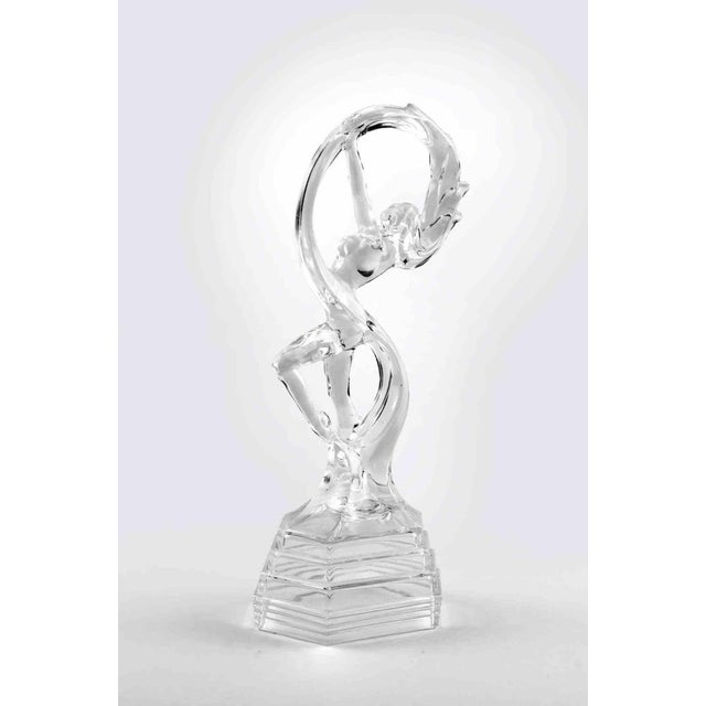 1980s Crystal Ballerina Sculpture, Italy, 1980s For Sale - Image 5 of 6