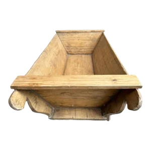 Early 1900s European Wood Dough Bowl Container